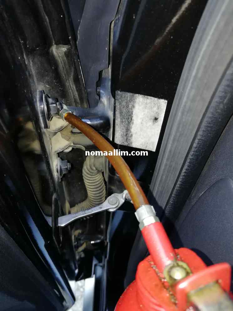Car doors, locks and hinges lubrication