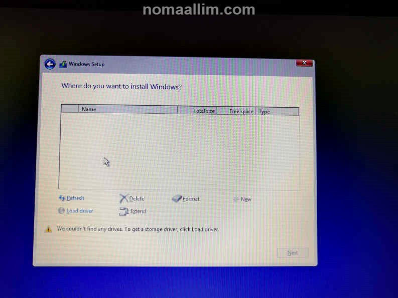 windows 10 install on new hard drive